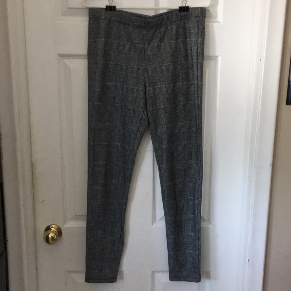 Forever 21 Plaid Houndstooth Leggings - L